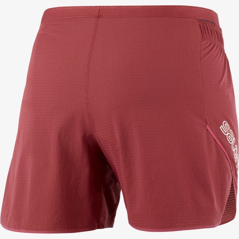 Red Salomon Sense Aero 5'' Women's Running Shorts | IE XF7428